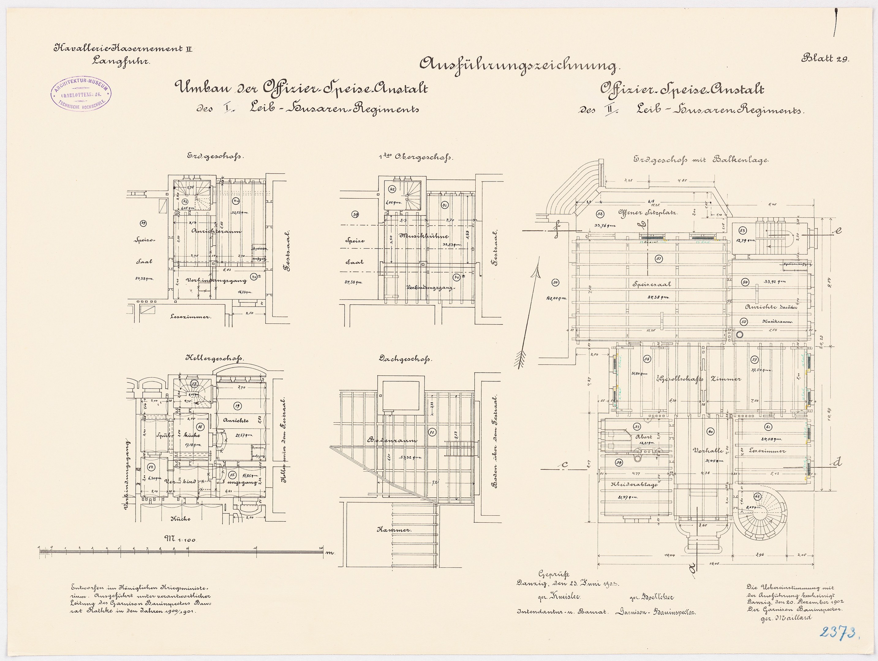 Schwarz-weißer architektonischer Grundriss des ehemaligen Bundeskanzleramts, zeigt detaillierte Layout und Textannotationen.