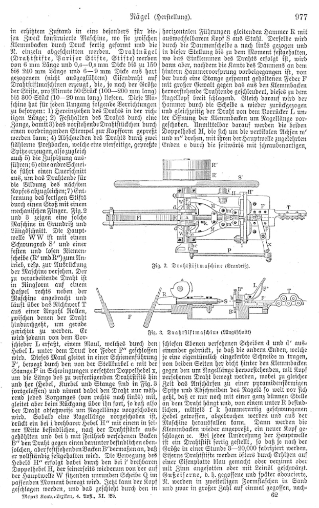 Eine Buchseite mit einer Maschine, die zeichnet, und dem Text "Deutsches Patent 977,977" sowie mehreren umliegenden Bildern der Maschine.