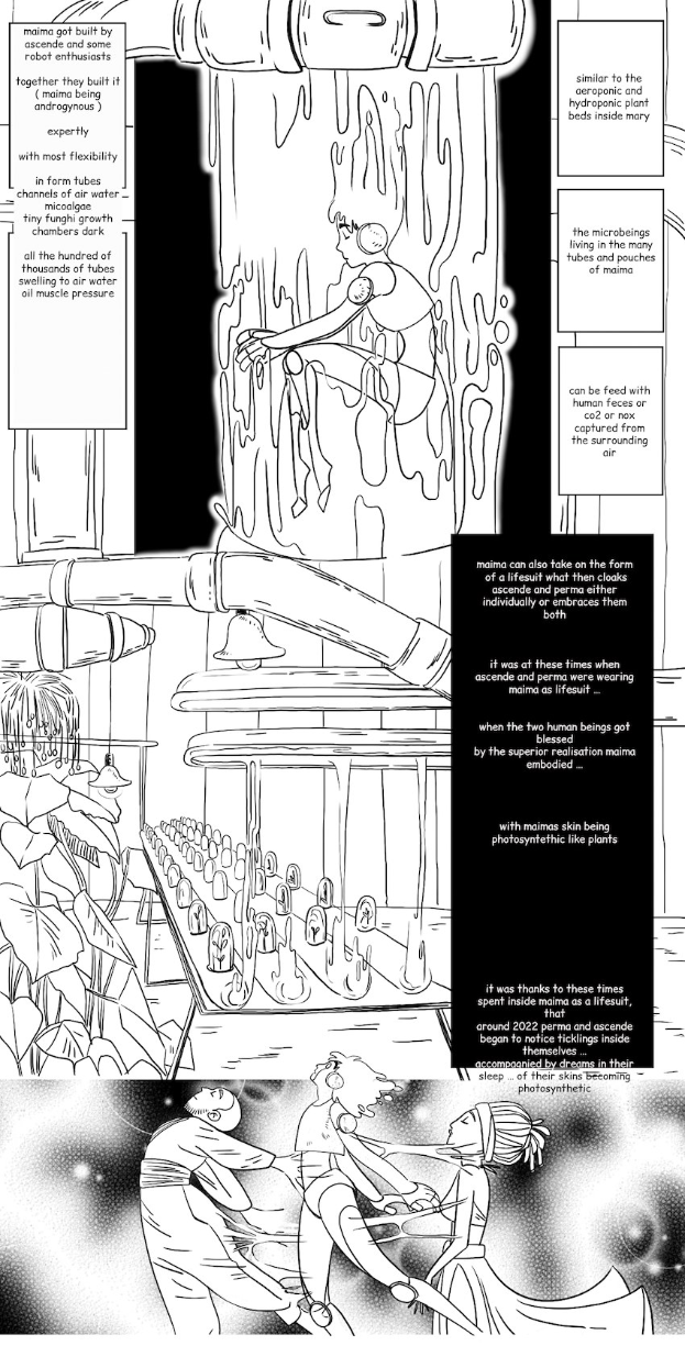 Comicseite mit zwei Charakteren: Ein Mann in einem blauen Hemd mit entschlossener Miene und eine Frau, die bewundernd zu ihm aufschaut, vor einem tiefblauen Hintergrund mit Sternen, betitelt mit "Die Legende der Helden: Trails of Cold Steel III".