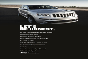 Ein Auto mit darunter angegebenen Textzitaten.