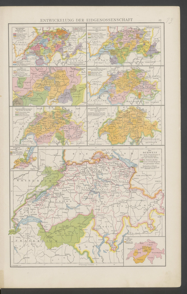 Ein Buch mit einer detaillierten Karte von Deutschlands Regionen auf dem Cover, begleitet von Text, der zusätzliche Informationen bereitstellt.